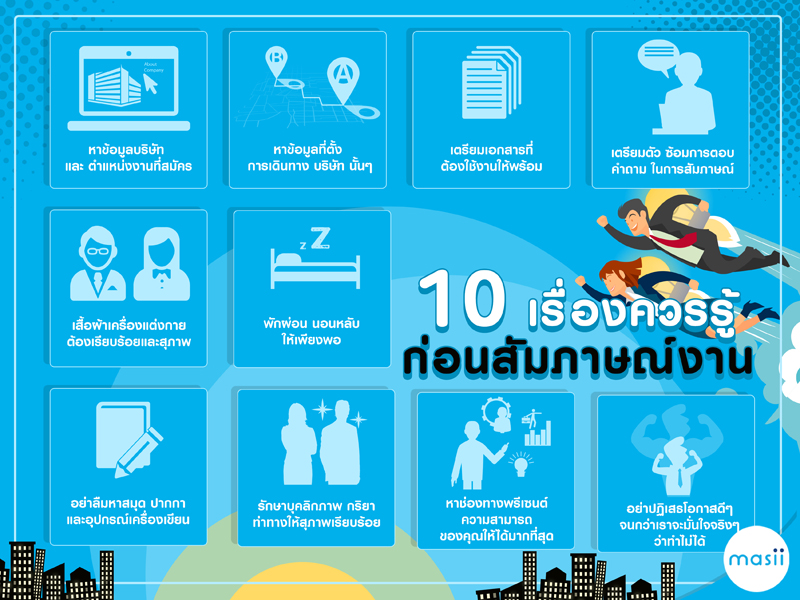 10 เรื่องควรรู้ก่อนสัมภาษณ์งาน