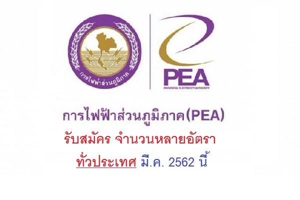 กฟภ.เปิดรับสมัครพนักงาน ประจำปี 2562 จำนวนหลายอัตรา ทั่วประเทศ มี.ค. 2562 นี้