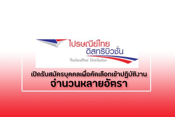 สมัครงาน ไปรษณีย์ไทย ดิสทริบิวชั่น เปิดรับสมัครบุคคลเพื่อคัดเลือกเข้าปฏิบัติงาน จำนวนหลายอัตรา