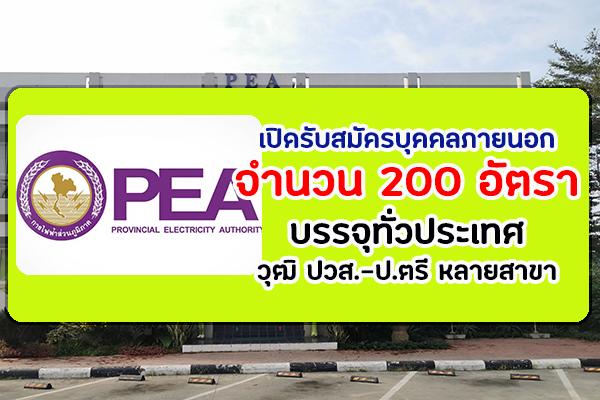 รับสมัครทั่วประเทศกว่า 200 อัตรา การไฟฟ้าส่วนภูมิภาค เปิดรับสมัครเดือน กรกฎาคม 2563 (วุฒิ ปวส.-ป.ตรี)