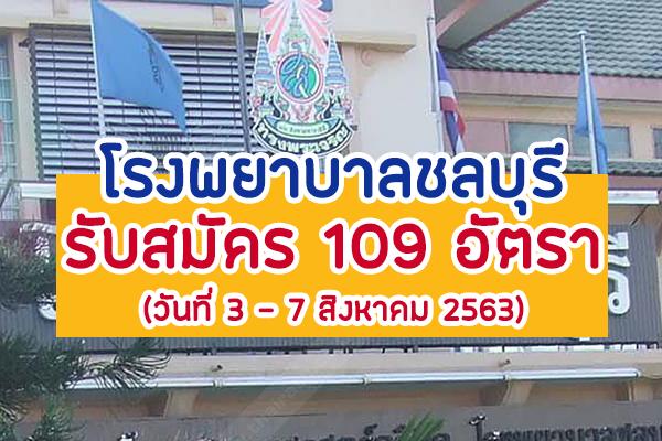 โรงพยาบาลชลบุรี รับสมัครบุคคลเพื่อเลือกสรรเป็นพนักงานกระทรวงสาธารณสุขทั่วไป 109 อัตรา