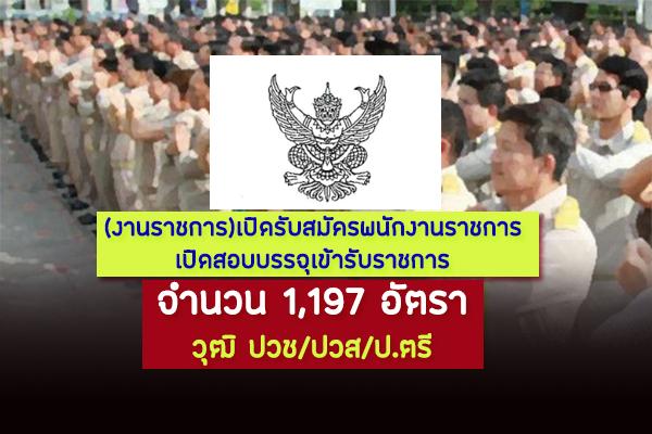 (งานราชการ)เปิดรับสมัครพนักงานราชการ เปิดสอบบรรจุเข้ารับราชการ วุฒิ ปวช/ปวส/ป.ตรี จำนวนมาก