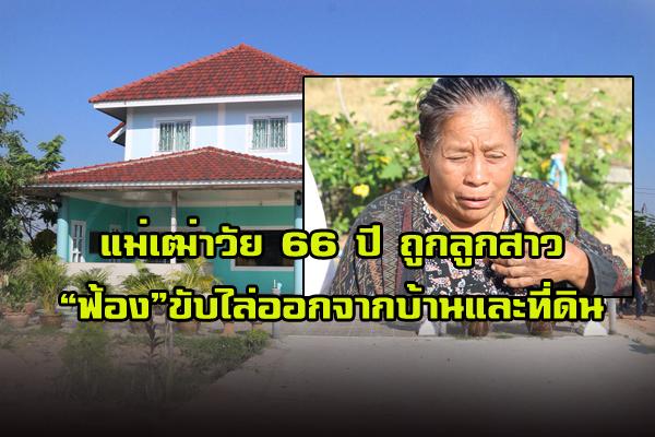 วอนสังคมช่วย "แม่เฒ่าชัยวัย 66 ปี ถูกลูกสาวในไส้ฟ้องขับไล่ออกจากที่ดินและบ้าน"